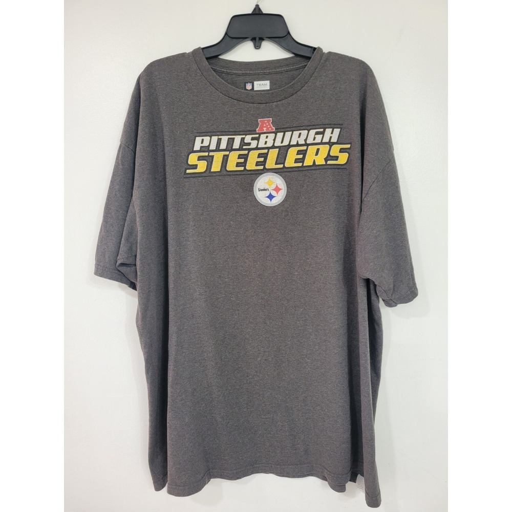 Pittsburgh Steelers NFL Team Apparel Gray Shirt 2XL